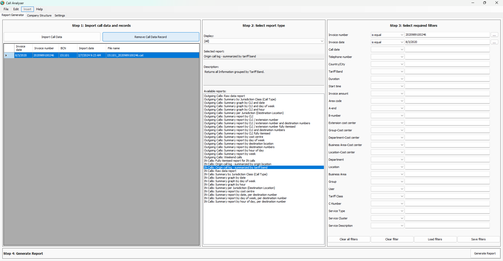 Call Analyser 2