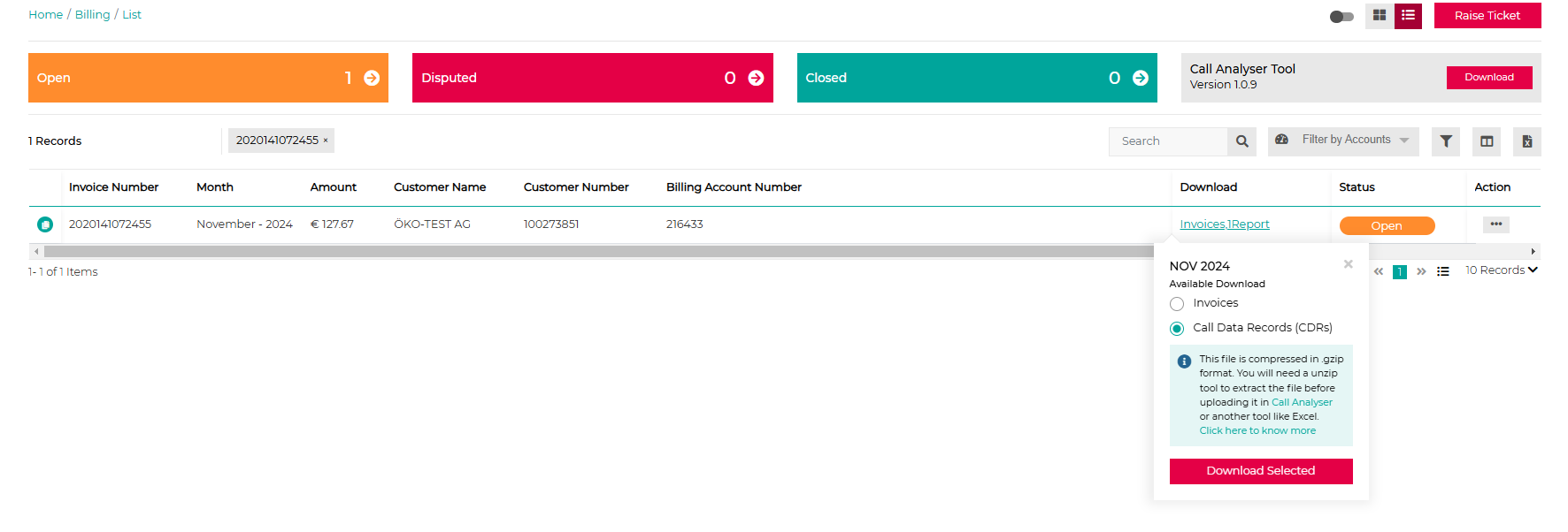 Call Analyser