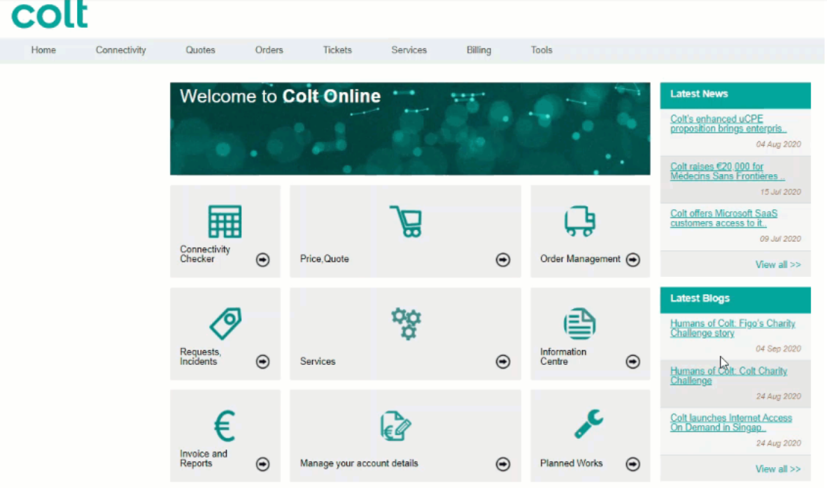 Colt Online Dashboard Old