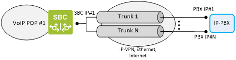 Multiple trunks